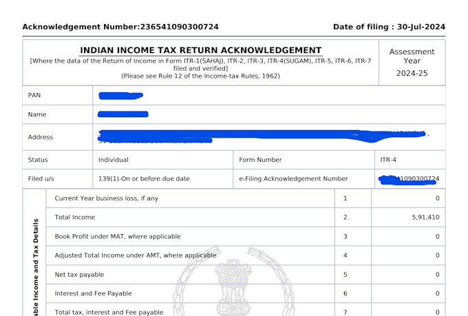 file your itr as per indian laws